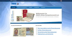 Desktop Screenshot of epass-kompetenzzentrum.de