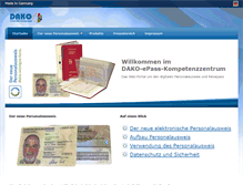 Tablet Screenshot of epass-kompetenzzentrum.de
